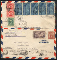 CUBA 2 Airmail Covers Sent To Argentina In JUL/1939, Nice Postages! - Otros & Sin Clasificación