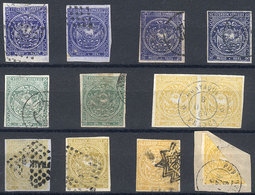 ECUADOR Interesting Lot Of Classic Stamps, Including A Pair And A Bisect On Frag - Equateur