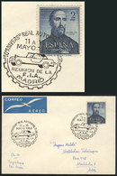 SPAIN Cover Franked By Yvert A.256, With Special Postmark Of 11/MAY/1953: Topic - Otros & Sin Clasificación