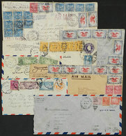 UNITED STATES 7 Airmail Covers Sent To Argentina Between 1934 And 1940, Very Nic - Marcofilie