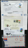 UNITED STATES "DAMAGED MAIL: 4 Covers, Etc. Used In USA (3) And 1 From India, Al - Marcofilie