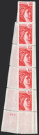 FRANCE Sc.1677, Strip Of 30 Stamps (3 With Red Numbers On Back), Excellent Quali - Other & Unclassified