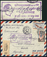 FRANCE Airmail Cover Sent To Argentina On 10/MAY/1955 With Special Handstamp Com - Andere & Zonder Classificatie