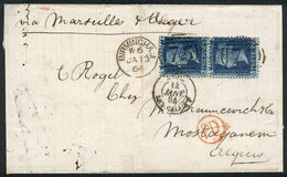 GREAT BRITAIN "13/JA/1864 Birmingham - Mostaganem (Algeria): Cover Franked With - Oficiales