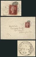 GREAT BRITAIN """Valentine"" Envelope Used Locally In SLOUGH On 13/FE/1867, Fran - Dienstmarken