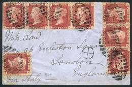 GREAT BRITAIN "1871 SUEZ - London: Cover Of An Navy Officer In Suez, Franked Wit - Oficiales