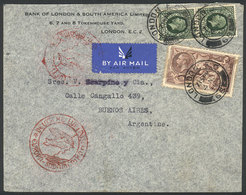 GREAT BRITAIN Airmail Cover Sent From London To Buenos Aires On 4/NO/1937 By Ger - Oficiales