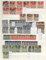 GREAT BRITAIN Large Stockbook With Used Stamps Issued Between Circa 1902 And 195 - Service