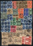 GREAT BRITAIN Approximately 50 Used Blocks Of 4 Of Definitives, VF Quality! - Service