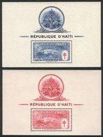 HAITI Sc.CB7a + CB8a, 1949 Fight Against Malaria And TB, Set Of 2 MNH Souvenir S - Haiti
