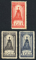 NETHERLANDS Sc.132/134, 1923 1G To 5G, The 3 High Values Of The Set, Mint Lightl - Sonstige & Ohne Zuordnung