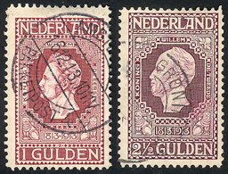 NETHERLANDS Sc.98/99, 1913 1G. And 2½G., Used, Excellent Quality! - Other & Unclassified