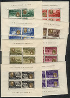 HUNGARY Sc.B198A/B198D + CB1A/CB1C, 1947 Roosevelt, Complete Set Of 8 Values In - Other & Unclassified