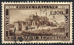 ITALY Sc.518, 1949 Centenary Of The Republic, Used, VF Quality, Catalog Value US - Non Classés