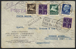 ITALY "Airmail Cover Sent From Lodi To Buenos Aires On 18/NO/1936 Franked With 8 - Unclassified