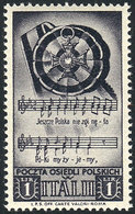 ITALY - POLISH CORPS Sassone 27, Topic Music, MNH, Excellent Quality, Catalog Va - Non Classificati