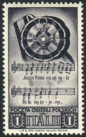 ITALY - POLISH CORPS Sassone 27, Topic Music, MNH, Excellent Quality, Catalog Va - Unclassified