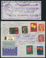 LUXEMBOURG Airmail Cover Sent To Argentina On 10/MAY/1955 With Handsome Multicol - Sonstige & Ohne Zuordnung