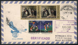 FALKLAND ISLANDS/MALVINAS Cover Sent By Airmail From Venezuela To Port Stanley, - Falklandinseln