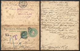 MEXICO "Lettercard Sent To Germany On 11/MAY/1907, With Manuscript Inscription O - Mexico