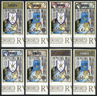 RWANDA Sc.958/965, 1980 Rotary, Maps, Coats Of Arms, Compl. Set Of 8 Values, IMP - Ungebraucht