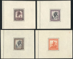 RUANDA-URUNDI Sc.72 + 76 + 77 + 83, 1942/3 Mint Souvenir Sheets, Very Fine Quali - Altri & Non Classificati