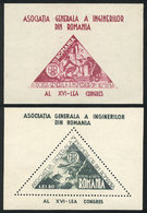 ROMANIA Yvert 26/27, Congress On Engineering, Set Of 2 Souvenir Sheets, Very The - Autres & Non Classés