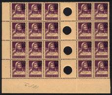 SWITZERLAND Sc.197, Sheet Corner Block Of 20 With 4 Gutters, Mint Never Hinged, - Other & Unclassified