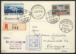 SWITZERLAND 22/MAY/1938 Special Flight Between Sion And Bellinzona, Card With Fi - Otros & Sin Clasificación