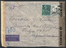 SWITZERLAND Airmail Cover Franked With 1.80Fr., Sent From Basel To Argentina On - Other & Unclassified