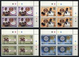 SWAZILAND Sc.471/4, 1985 Rotary, Maps, Medicine, Children, Etc., Compl. Set Of 4 - Swaziland (1968-...)