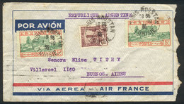 TUNISIA Airmail Cover Franked By Sc.97 + 109 X2 (totalling 11Fr.), Sent On 1/OC/ - Tunesië (1956-...)