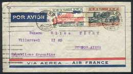 TUNISIA Cover Franked By Sc.111+C11 (totalling 11.50Fr.), Sent From Tunis To Arg - Tunisia (1956-...)