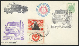 URUGUAY Cover Used On 6/OC/1979 With Special Postmarks Topic Rotary And FIREMEN, - Uruguay