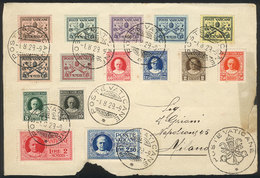 VATICAN Front Of Cover Franked With The Complete Set Sc./Sassone 1/13 + E1/2 Wit - Other & Unclassified