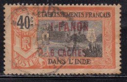 France French India 1923 Used, 1fa 6c On 40c, - Gebruikt