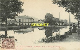 54 Frouard, La Gare, Le Canal, Les Forges, Affranchie 1909 - Frouard