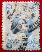 QUEENSLAND 1886 2sh Queen Victoria Used Scott79 CV$50 A Small Thin, Watermark : Large Crown & Q - Used Stamps