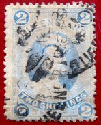 QUEENSLAND 1886 2sh Queen Victoria Used Scott79 CV$50 A Small Thin, Watermark : Large Crown & Q - Gebraucht