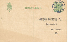 Denmark Lettercard Viborg JB. P.E. 11-11-1927 Sent To Copenhagen - Storia Postale