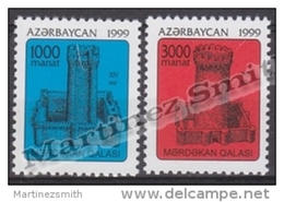 Azerbaidjan - Azerbaijan - Azerbaycan 1999 Yvert 388-89, Definitive, Tower - MNH - Aserbaidschan