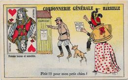 Chromo Jeu De Cartes Carte à Jouer Playing Cards 10,8 X 6,7 Scan Du Dos Marseille - Other & Unclassified