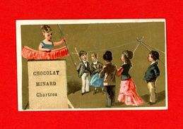 Chartres, Chocolat Minard, Jolie Chromo Lith. Romanet RO3-76, Jeux D'enfants - Otros & Sin Clasificación