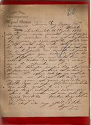 Courrier Espagne Lanas Pieles Y Polvo Preservativo Miguel Gomez Vitoria ? Arechavaleta 16-?-1899 - écrit En Espagnol - España