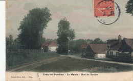( CPA 80 )   CRÉCY-EN-PONTHIEU  /  Le Marais - Rue Du Donjon - - Crecy En Ponthieu
