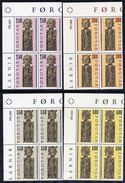 FAROE IS. 1984 Church Pew-ends II In Corner Blocks Of 4 MNH / **.  Michel 93-96 - Faeroër