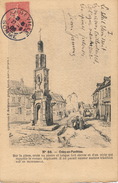 ( CPA 80 )   CRÉCY-EN-PONTHIEU  /  Sur La Place, Croix En Pierre Et Brique Fort. - Crecy En Ponthieu