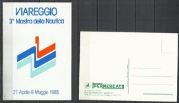 ITALIA ITALY VIAREGGIO 3° MOSTRA DELLA NAUTICA 1985 CARTOLINA POST CARD NUOVA UNUSED - Foires