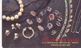 Télécarte Japon (620) JEWELRY- Ring Necklace  Diamond  PEARL -  SCHMUCK  BIJOUX - Bague  Collier  Diamant  PEARL - Mode