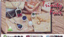 Télécarte Japon (630) JEWELRY- Ring Necklace  Diamond  PEARL -  SCHMUCK  BIJOUX - Bague  Collier  Diamant  PEARL - Mode